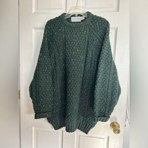 Like new!Patrick Malin Men’s Dark Green Irish Sweater, From Ireland! Large
